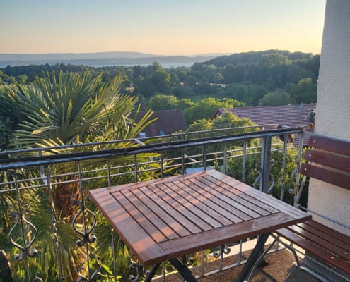 Seesicht Ferienwohnung Der Liebe Augustin bei Meersburg